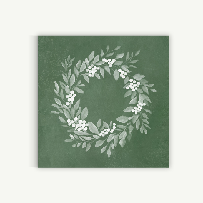 White Christmas Wreath