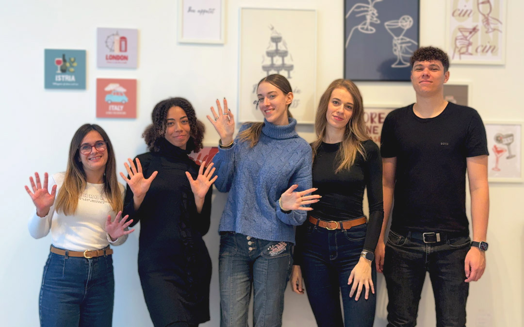 Person working on crafting a product.